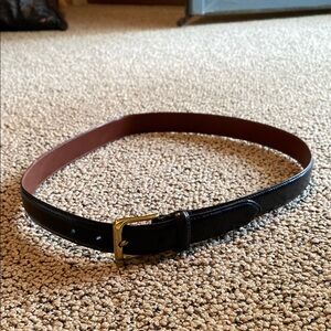Coach Black and Brown Leather Belt Size 36 in Like New Condition